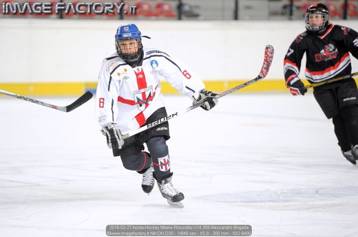 2016-02-27 Aosta-Hockey Milano Rossoblu U14 358 Alessandro Brigada